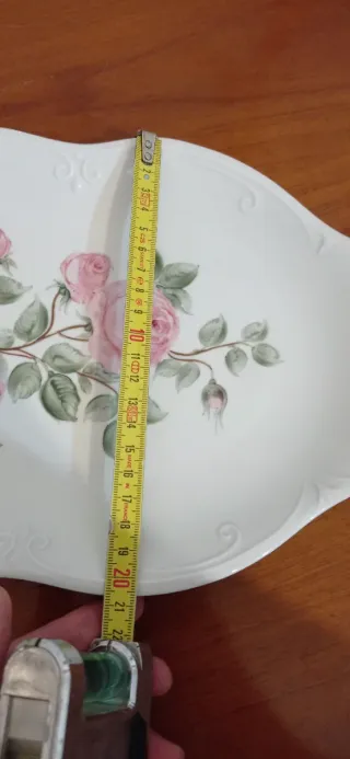 Vassoio piatto da portata  ceramica dipinto a mano