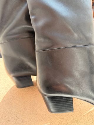 Botas de piel Zara negras