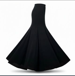 Falda larga negra para Ensayo de Flamenco