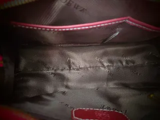 Bolso Loewe Burdeos Piel y Ante