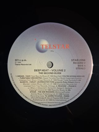 Vinilo x2 Deep Heat 2 - The Second Burn STAR 2356