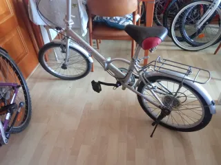 Bicicleta Plegable Plata