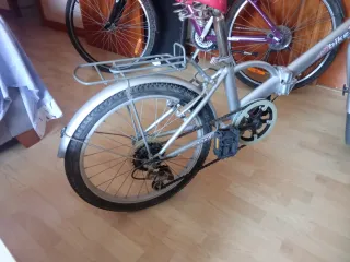Bicicleta Plegable Plata