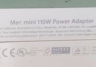 Fuente Alimentación Mac Mini 110W Apple