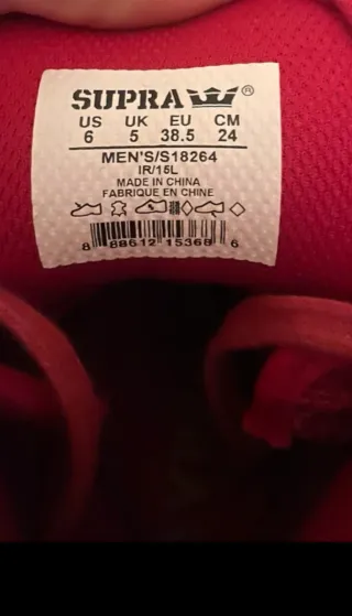 Zapatillas Supra Rojas