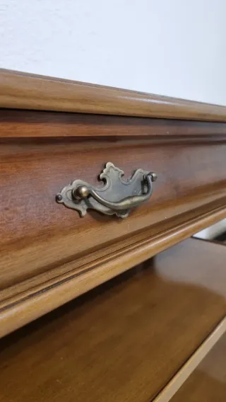 Mueble para TV/auxiliar madera 2 baldas y cajón