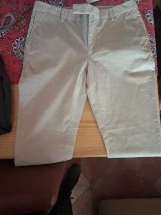 Pantalón Hackett Beige Hombre