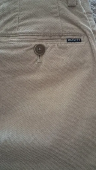 Pantalón Hackett Beige Hombre