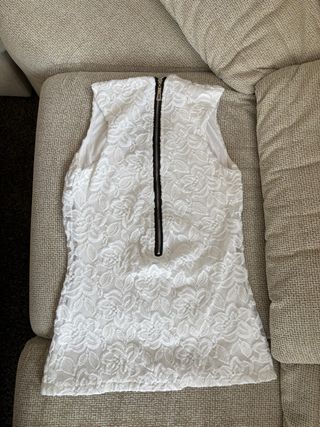 Top encaje blanco vintage