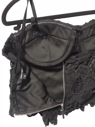 Corsetto Tally Weijl nero in pizzo Taglia M EU 38