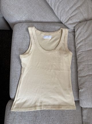 Top amarillo Lefties tirantes