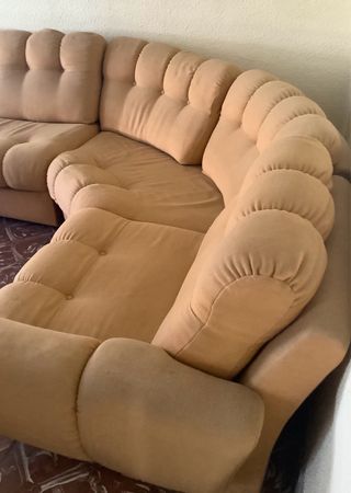 Sofá modular beige 6/8 plazas