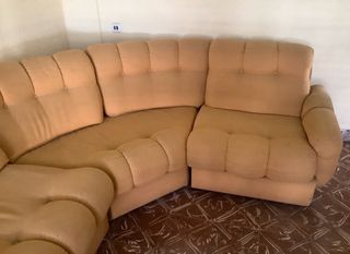 Sofá modular beige 6/8 plazas