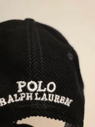 Gorro Polo Ralph Lauren Negro Corduroy