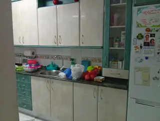 Muebles de Cocina Beige y Verde