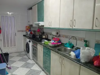 Muebles de Cocina Beige y Verde