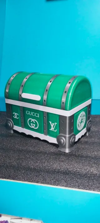 Baúl Cofre Decorativo Verde