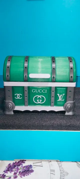 Baúl Cofre Decorativo Verde