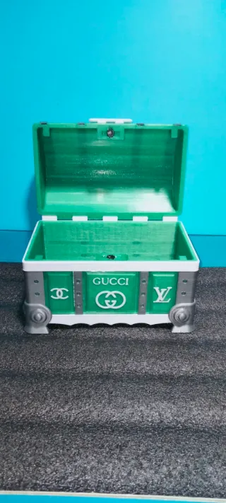 Baúl Cofre Decorativo Verde