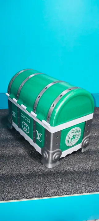 Baúl Cofre Decorativo Verde