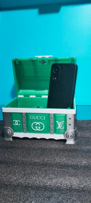 Baúl Cofre Decorativo Verde