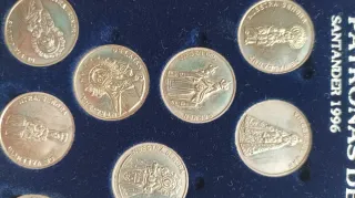Monedas Patronas de Cantabria Plata de Ley