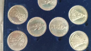 Monedas Patronas de Cantabria Plata de Ley