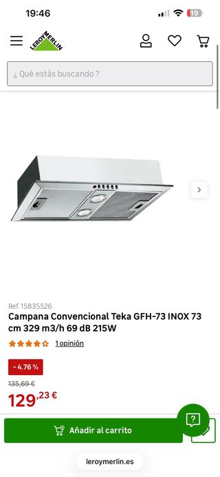 Campana extractora Teka integrada