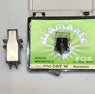 Capaula Aguja Tocadiscos Sonotone Fox Diamante 620