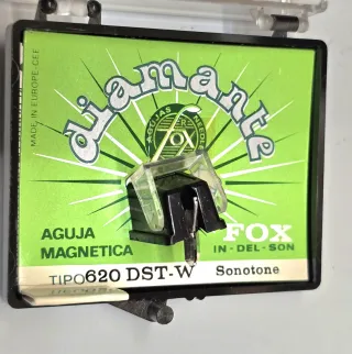 Capaula Aguja Tocadiscos Sonotone Fox Diamante 620