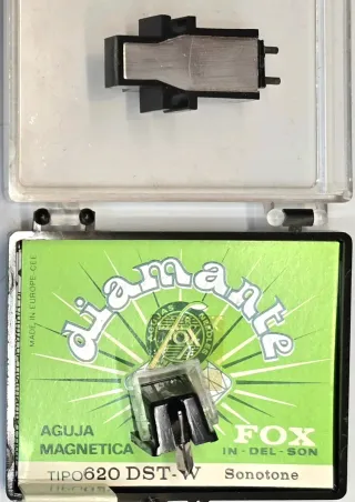 Capaula Aguja Tocadiscos Sonotone Fox Diamante 620