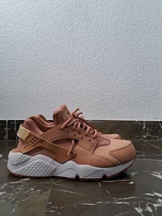 Zapatillas Nike Huarache Deportivas Rosa Beige