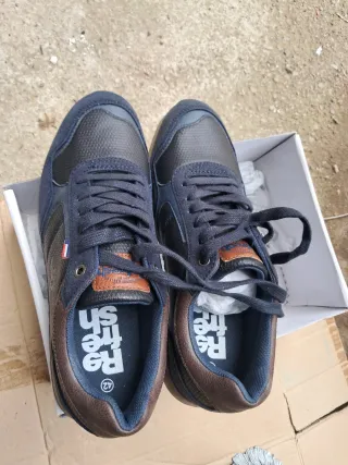 Zapatillas Bamba Talla 42 Azul/Marrón