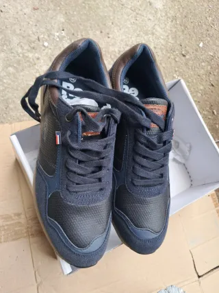 Zapatillas Bamba Talla 42 Azul/Marrón