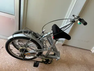 Bicicleta pieghevole argento
