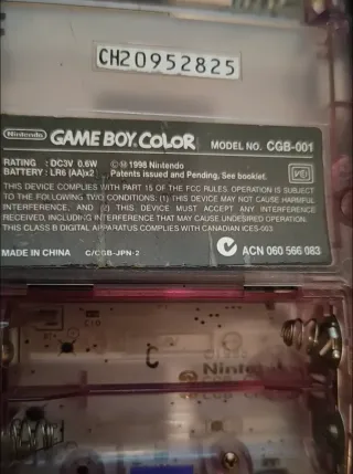 Game Boy Color GBC-001 viola atomico