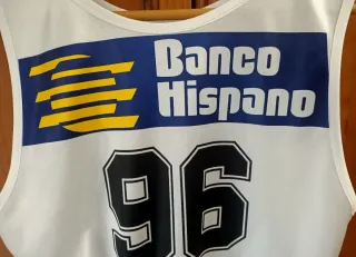 Dorsal Esquí Alpino Banco Hispano. Años 80.
