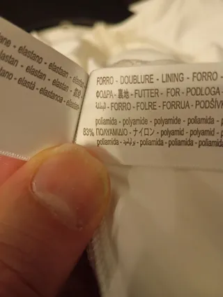 Top Zara Blanco Encaje Talla M