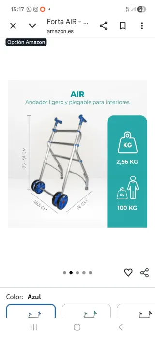 Andador para personas con movilidad reducida