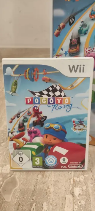 Pocoyo Racing Wii + Coche Hinchable
