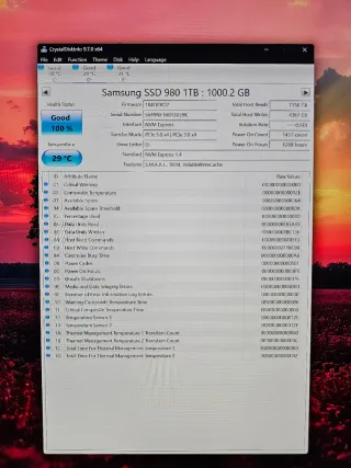 Samsung 980 1TB NVMe SSD Gen3