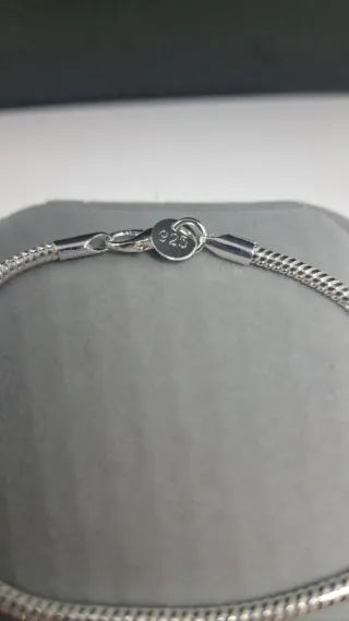 Pulsera Plata de Ley 925 Serpiente
