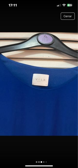 Vestido azul corto Vila Clothes azul talla S nuevo