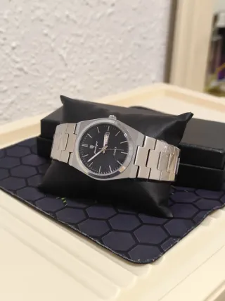 Reloj poedagar Hombre Negro y Plateado