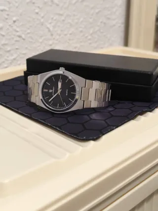 Reloj poedagar Hombre Negro y Plateado