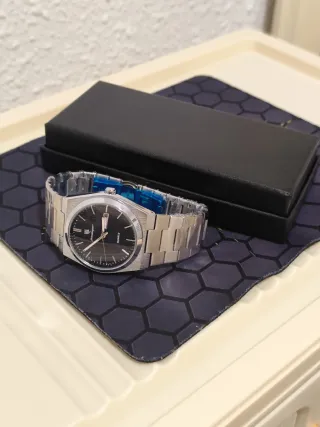 Reloj poedagar Hombre Negro y Plateado