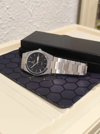 Reloj poedagar Hombre Negro y Plateado