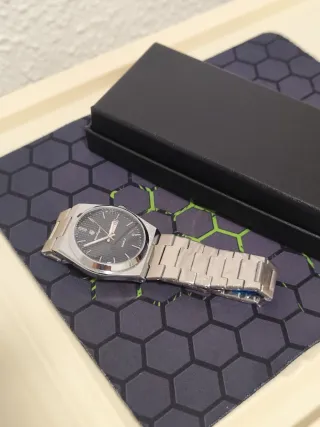 Reloj poedagar Hombre Negro y Plateado