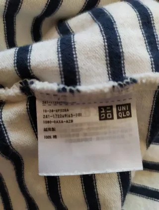 Camiseta Jersey Uniqlo Rayas Manga Larga