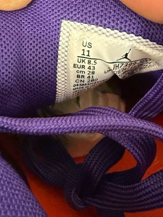 Scarpe Jordan Viola Taglia 43
